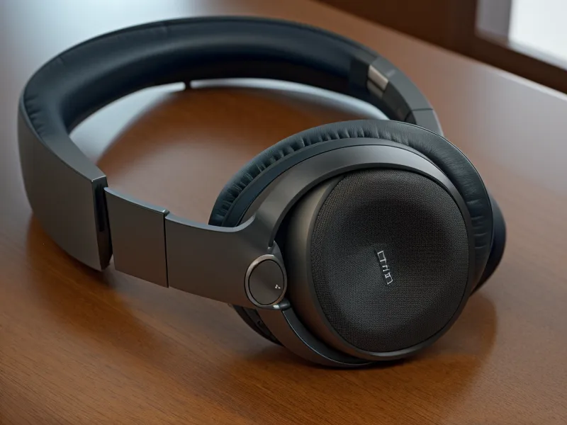 Stereo-Kopfhörer liegen bereit für eine Audio-Session zur Selbstheilung.