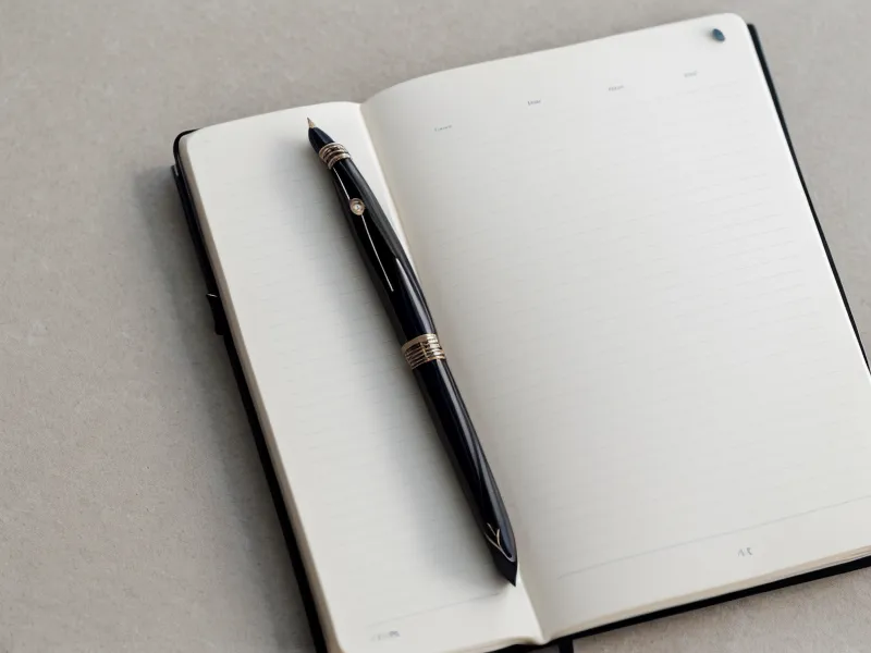 Handschriftliche Notizen zum Kursvergleich spiritueller Selbsthilfe-Programme in dichten Zeilen mit blauem Kugelschreiber