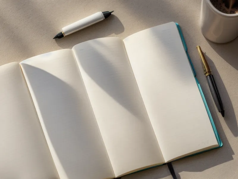 Nahaufnahme eines A5-Notizhefts mit handschriftlichen Notizen zu Kursgebühren und Erfahrungen